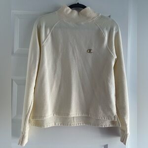 Cream colored Champion Crewneck